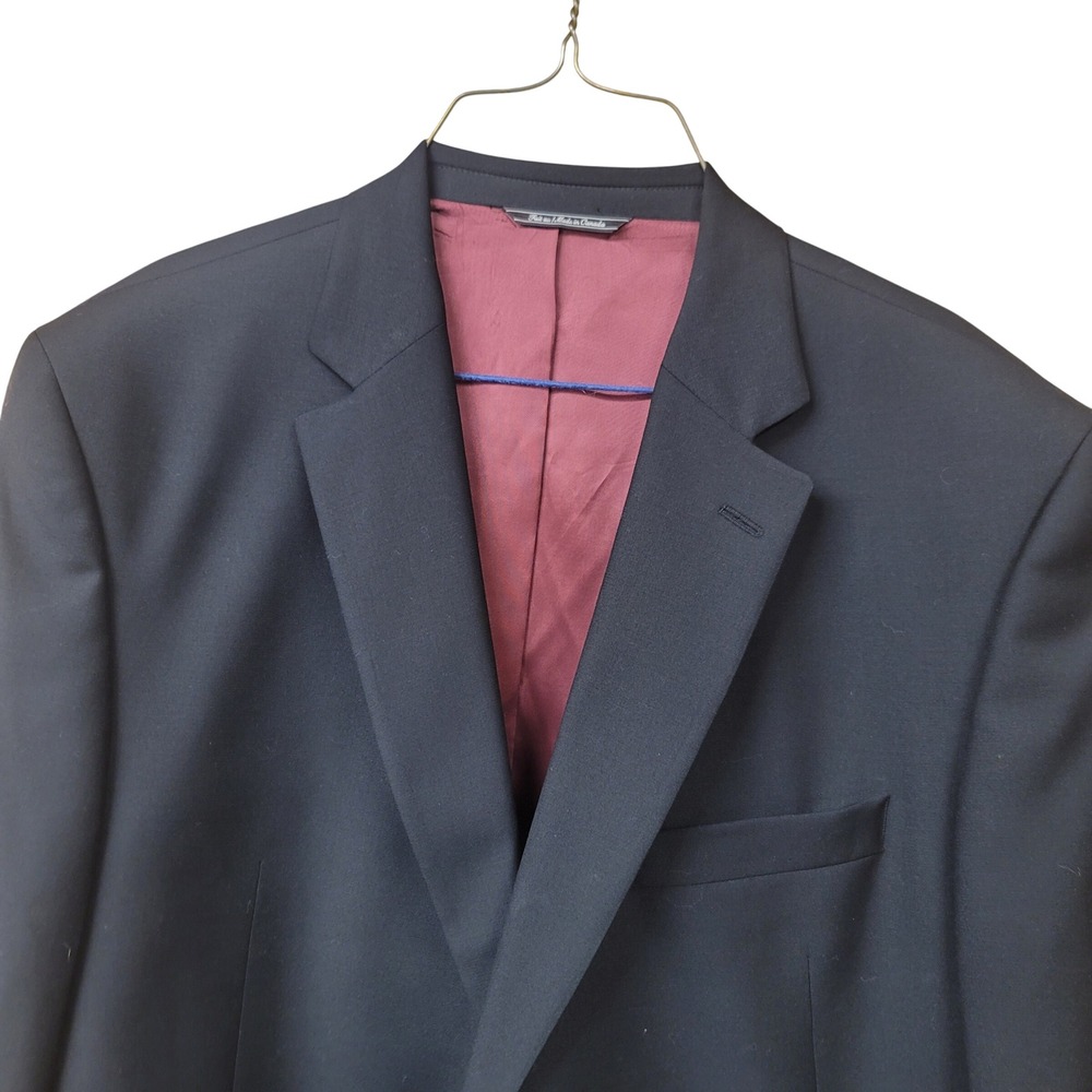 Jack Victor Mens Black Super 100s Italian Wool 2 Button Blazer Sport Coat Canada
